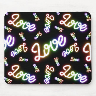 Mousepad Sinais de muitos neon de amor