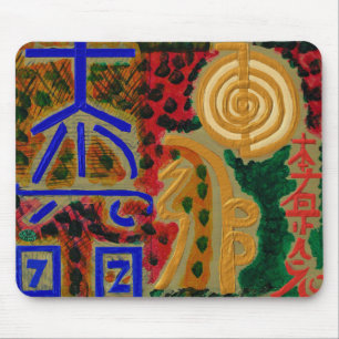 Mousepad Sinais de Reiki para a cura da sorte n