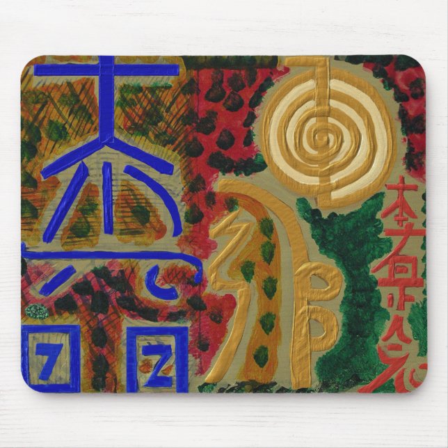 Mousepad Sinais de Reiki para a cura da sorte n (Frente)