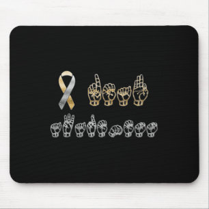 Mousepad Sinal americano ASL - Conhecimento surdo
