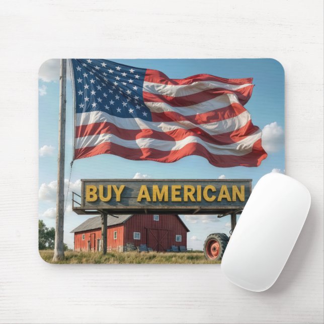 Mousepad Sinal comprar Americano com Barn e Trator (Com mouse)