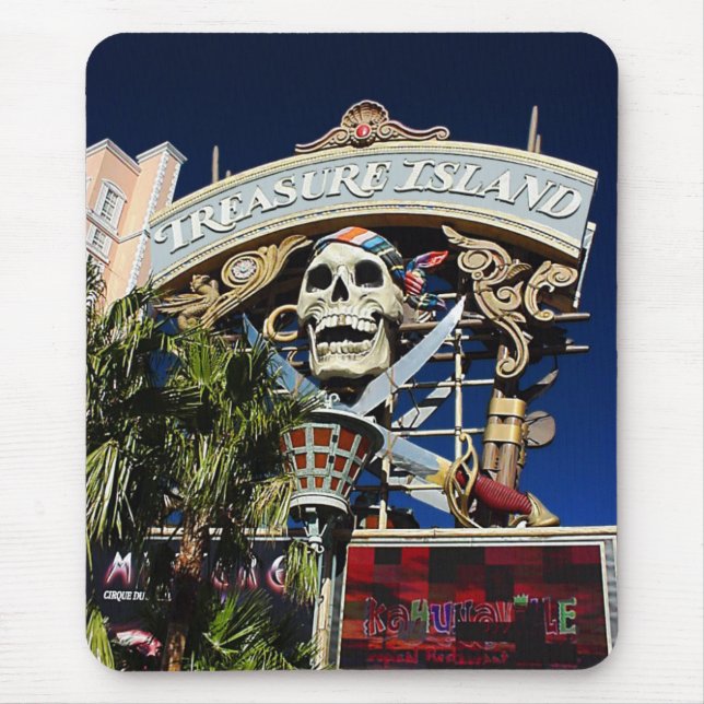 Mousepad Sinal da ilha do tesouro (Frente)