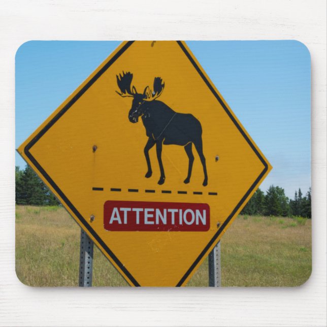 Mousepad Sinal de Alerta de Alce (Frente)