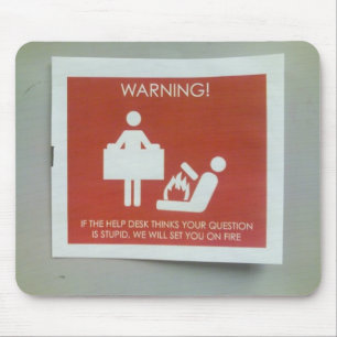 Mousepad Sinal de aviso