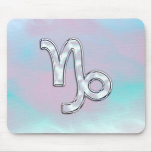 Mousepad Sinal de Capricórnio sobre a Mãe do Estilo de Pear