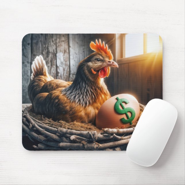 Mousepad Sinal de Dólar em um Ovo (Com mouse)
