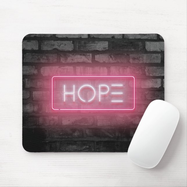Mousepad Sinal de Esperança Neon (Com mouse)