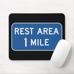 Mousepad Sinal de Estrada de Área de Resto