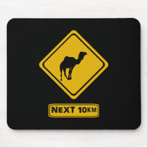 Mousepad sinal de estrada do camelo