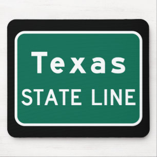 Mousepad Sinal de Estrada do Texas State Line