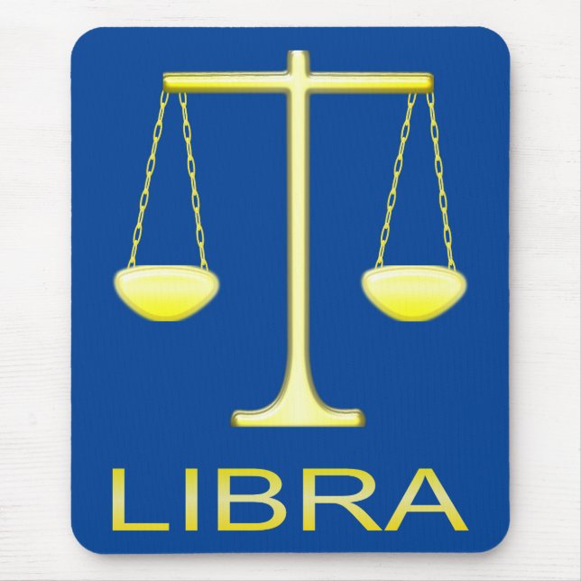 Mousepad Sinal de estrela do Ouro Libra Escala (Frente)