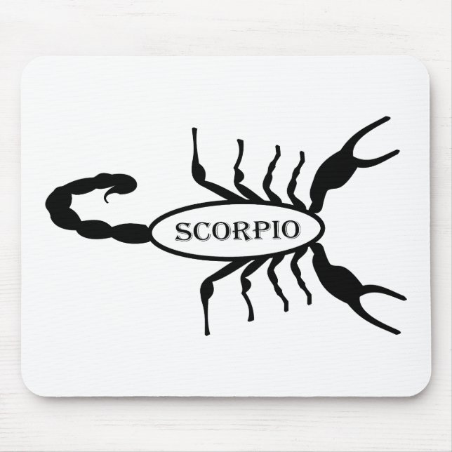 Mousepad Sinal de Estrela Scorpion Preta (Frente)