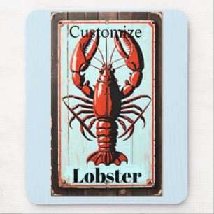 Mousepad Sinal de Lagosta Vintage Thunder_Cove