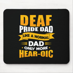 Mousepad Sinal de Linguagem de Menores Consciência Deficien