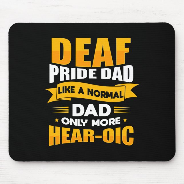 Mousepad Sinal de Linguagem de Menores Consciência Deficien (Frente)