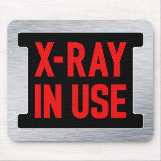Mousepad Sinal de Luz de Raio X em Uso - Segurança Radiológ