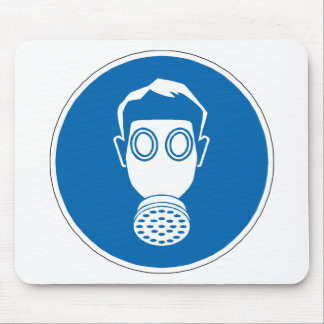 Mousepad Sinal de máscara de gás