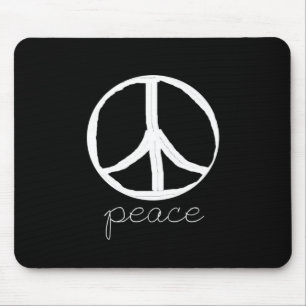 Mousepad sinal de paz 60s retro