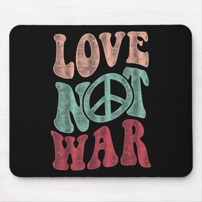 Mousepad Sinal de Paz do Amor Não Guerra (Frente)