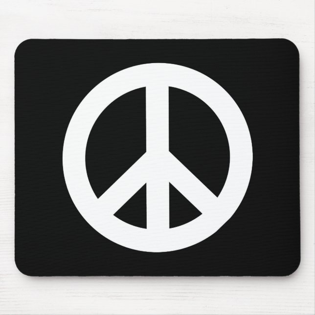 Mousepad Sinal de paz retro (Frente)
