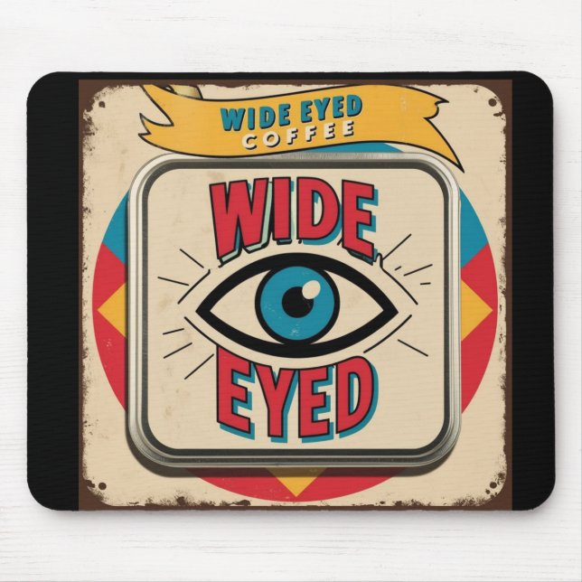 Mousepad Sinal de propaganda de co-metal com café eado larg (Frente)