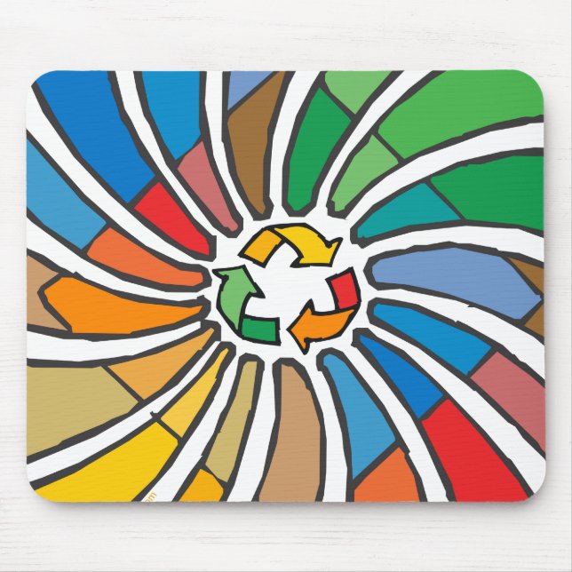 Mousepad Sinal de Reciclar (Frente)