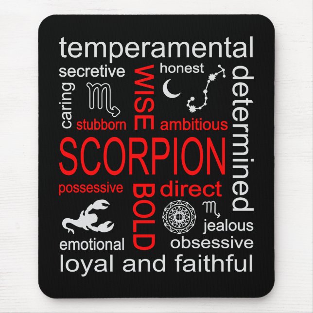 Mousepad Sinal de Scorpion Zodiac (Frente)