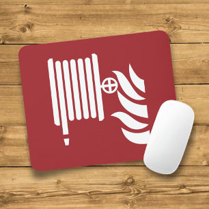Mousepad Sinal de segurança da mangueira de incêndio