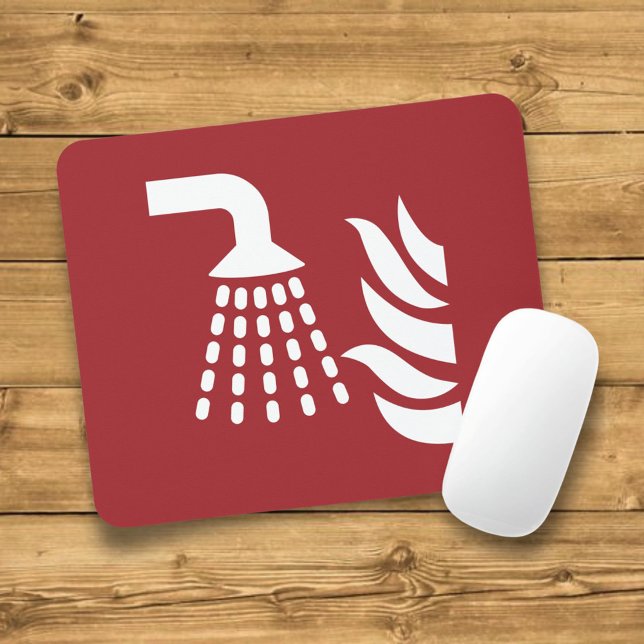 Mousepad Sinal de Segurança do Aplicador de Nevoeiro da Águ (Criador carregado)