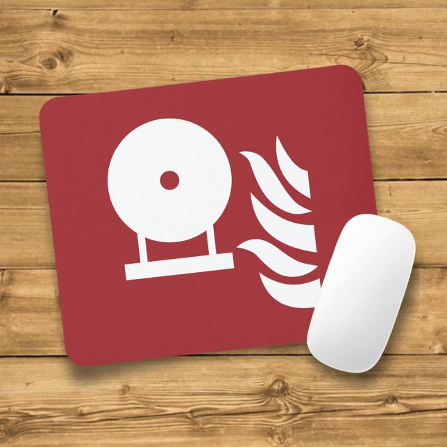 Mousepad Sinal de segurança do frasco do extintor de incênd (Criador carregado)