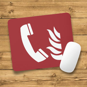 Mousepad Sinal de segurança telefônica de emergência