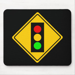 Mousepad Sinal de trânsito adiante