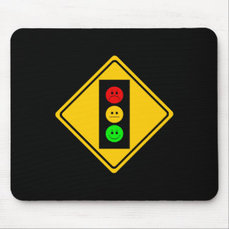 Mousepad Sinal de trânsito temperamental adiante
