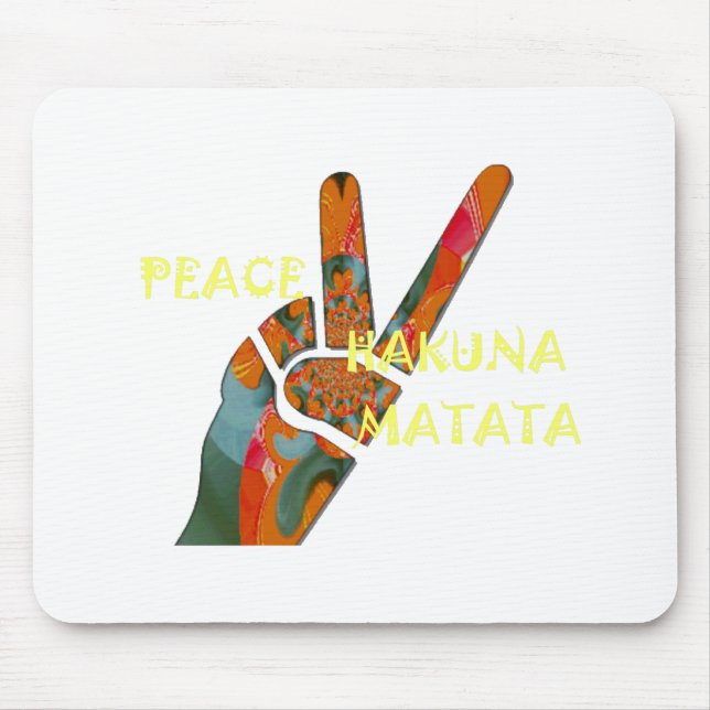 Mousepad Sinal de Vibes de Hakuna Matata (Frente)