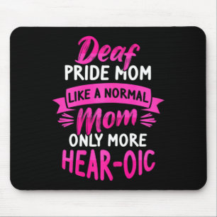 Mousepad Sinal Linguagem Deficiente Audiência ASL e Orgulho