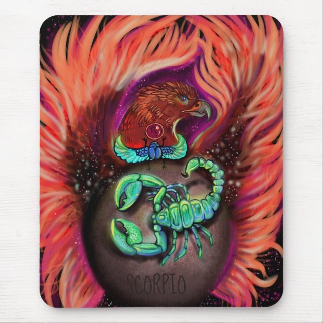Mousepad Sinal Scorpio Zodiac (Frente)