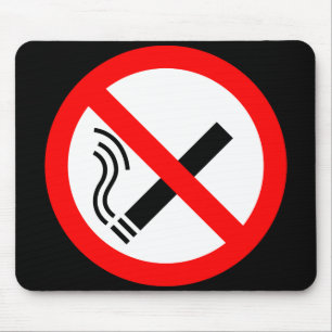 Mousepad Sinal SNO Smoking - Cartaz no Reino Unido