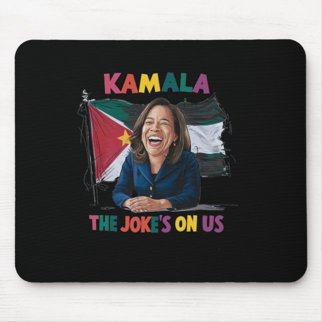 Mousepad Sinalizador Anti Kamala Harris Palestina (Frente)