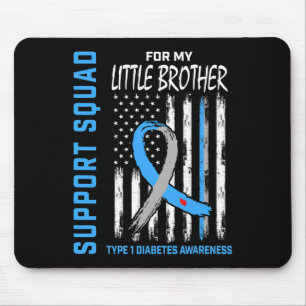 Mousepad Sinalizador de consciência T1d Diabetes do pequeno