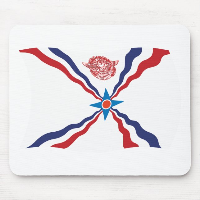 Mousepad Sinalizador de Nação Assíria (Frente)