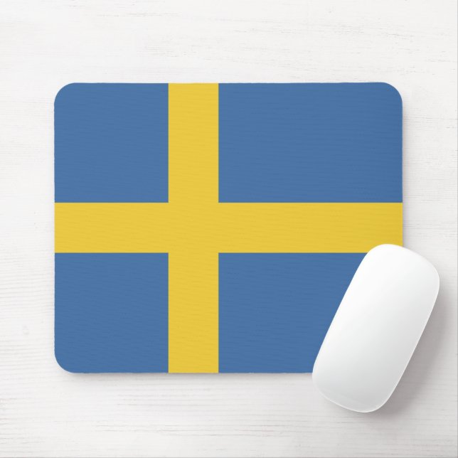 Mousepad sinalizador de suecia (Com mouse)