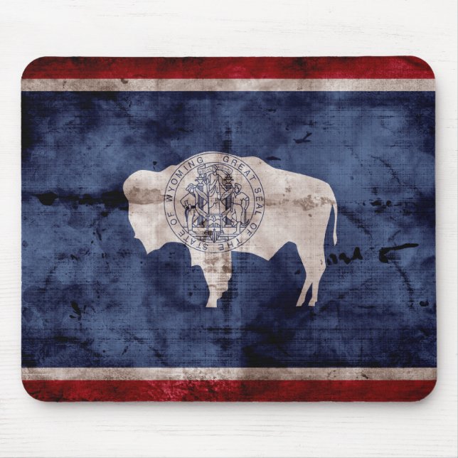 Mousepad Sinalizador de Wyoming meteorizado (Frente)