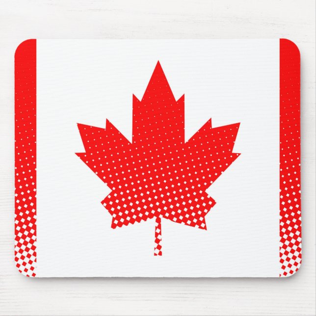 Mousepad Sinalizador Do Canadá Com Efeito De Meio-Tom (Frente)