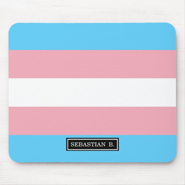 Mousepad Sinalizador do Orgulho Transgênero (Frente)
