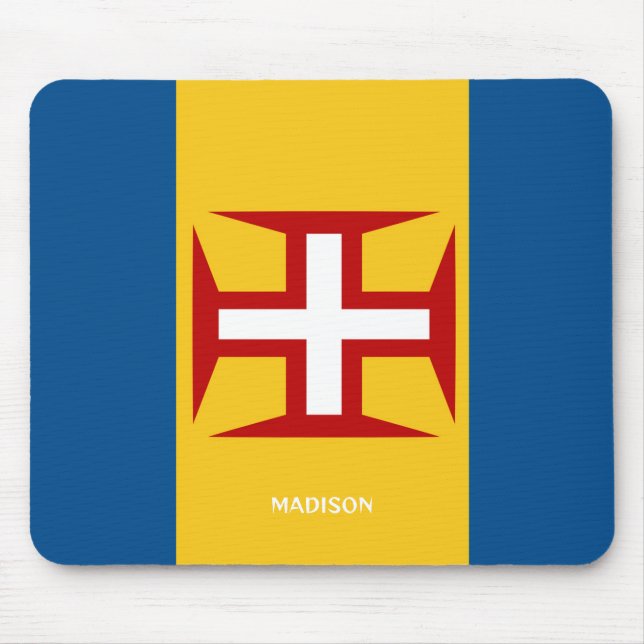 Mousepad Sinalizador Madeira de Nome Personalizado (Frente)
