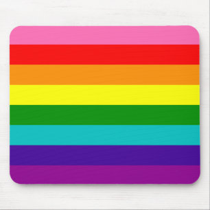 Mousepad Sinalizador original de arco-íris LGBT-Orgulho gay