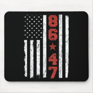 Mousepad Sinalizador retroativo Dos Eua 86 47 Anti Trump