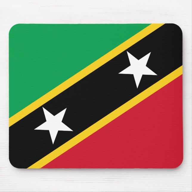 Mousepad Sinalizador santo Kitts e Nevis (Frente)