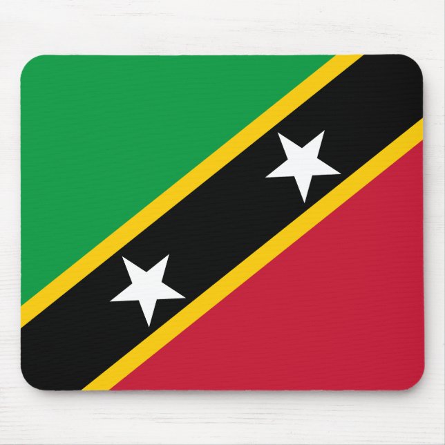 Mousepad Sinalizador santo Kitts e Nevis (Frente)