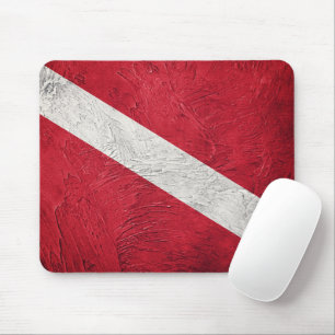 Mousepad Sinalizador scuba do estilo Vintage. Bandeja de me